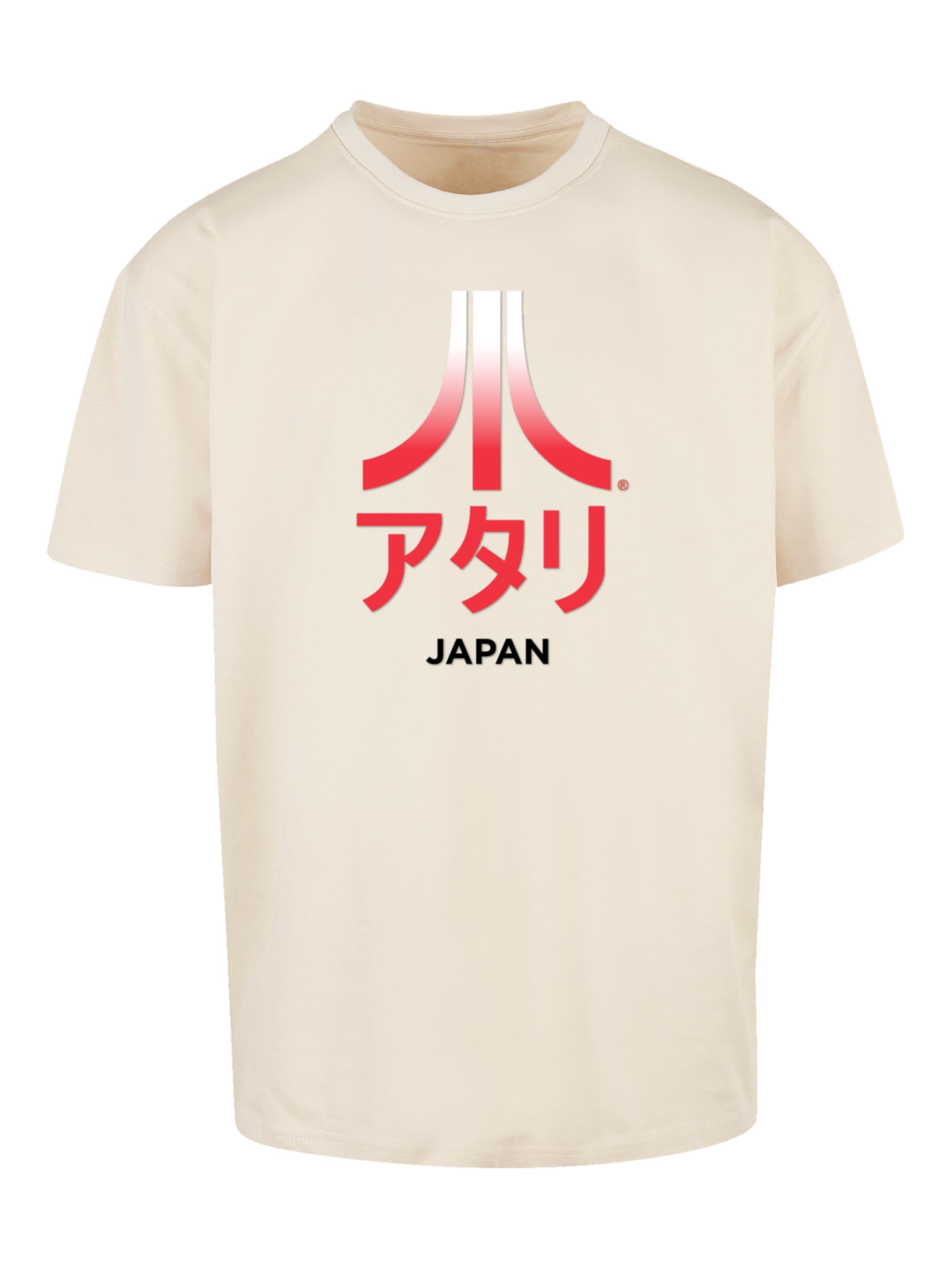 F4NT4STIC Shirt 'Atari Japan Retro Arcade Games' in Beige: voorkant