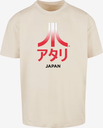 F4NT4STIC Shirt 'Atari Japan Retro Arcade Games' in Beige: voorkant