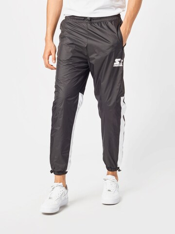 Starter Black Label Tapered Broek in Zwart: voorkant