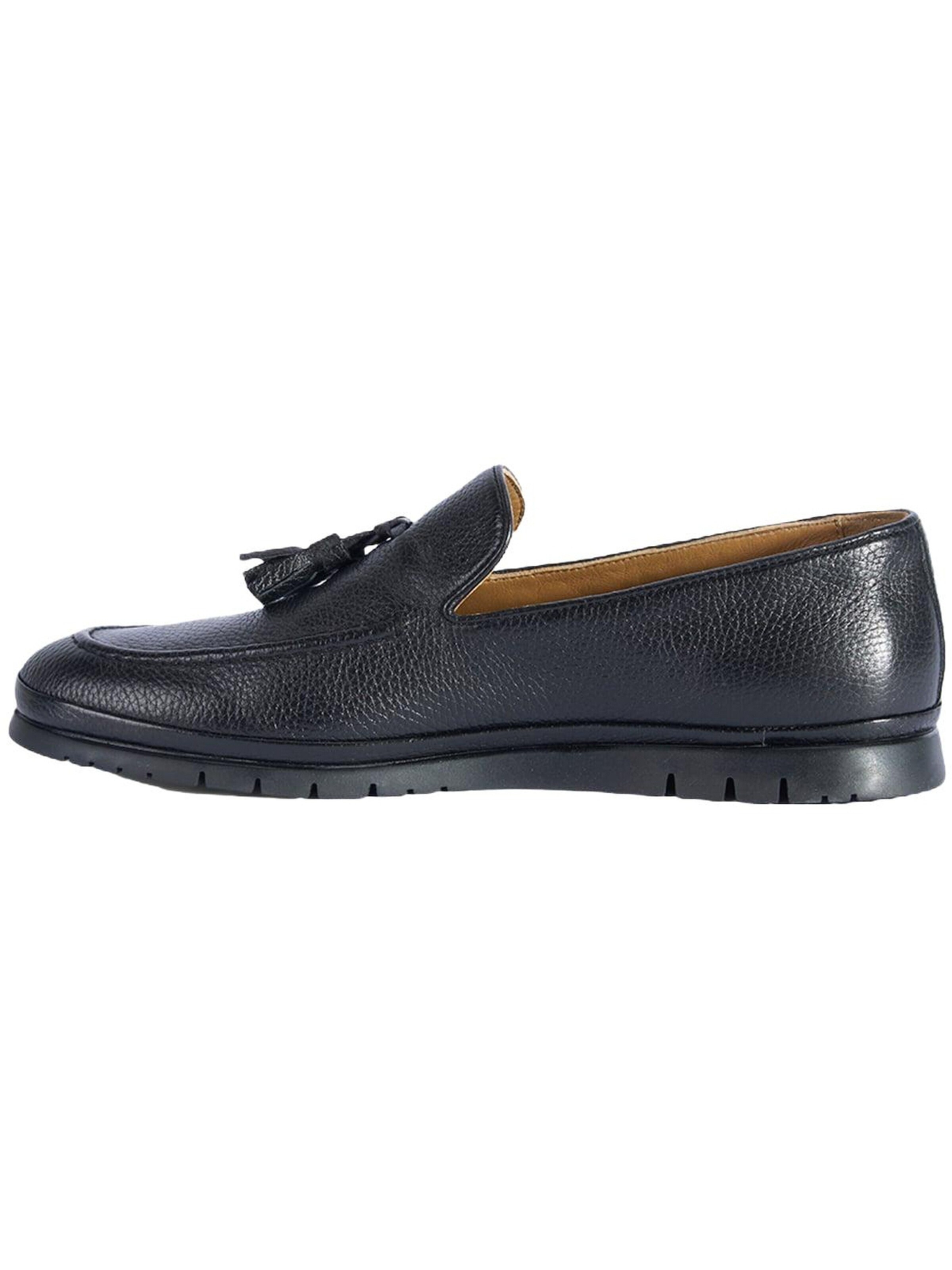 Desa Moccasin 'Quastenloafer' in Black