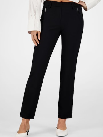 ATELIER GARDEUR Slim fit Trousers in Black: front