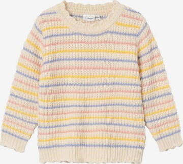 NAME IT - Pullover 'BARILLE' em bege: frente