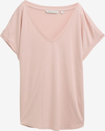 TOM TAILOR DENIM T-Shirt in Pink: Vorderseite