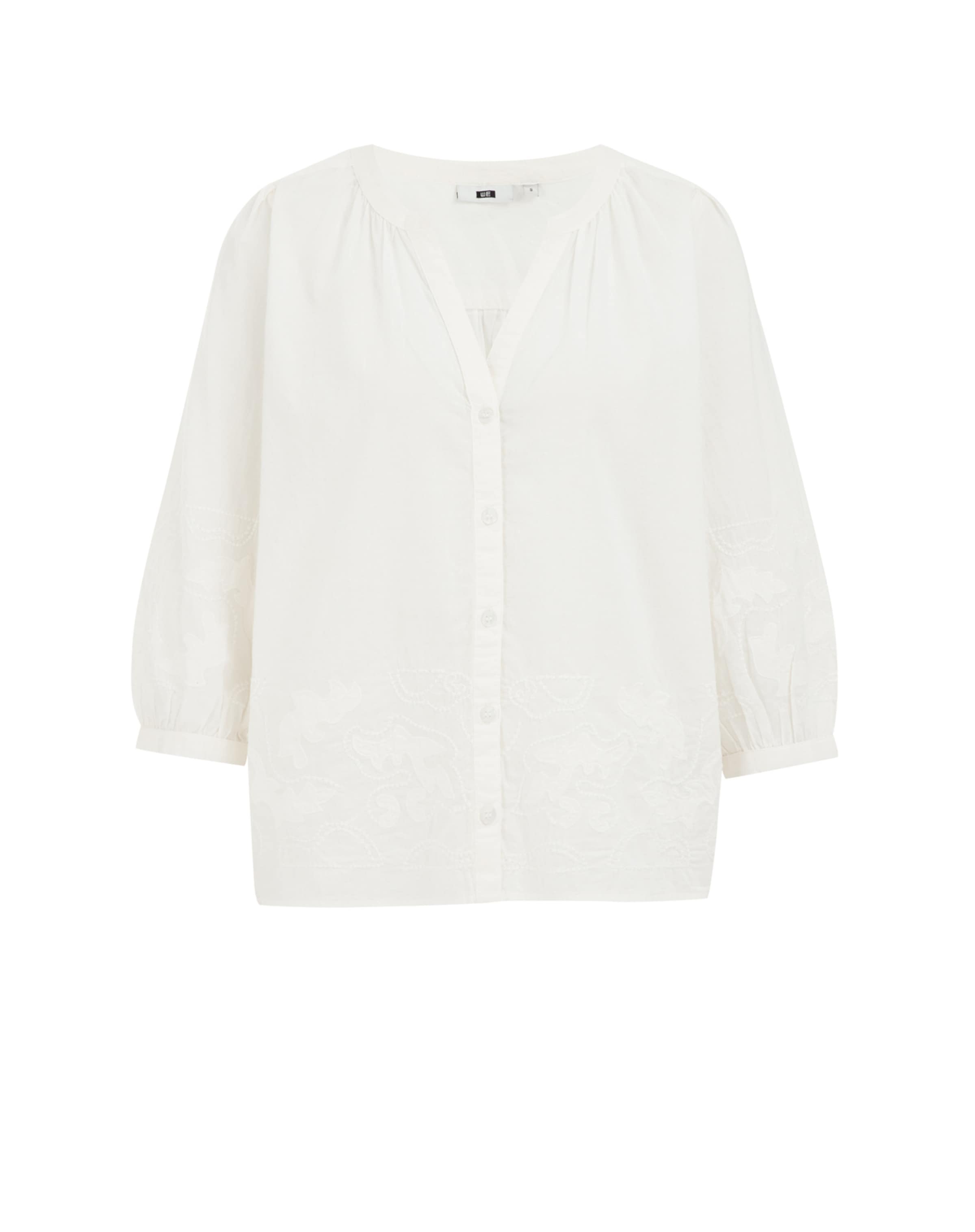 WE Fashion Блуза в бяло: отпред