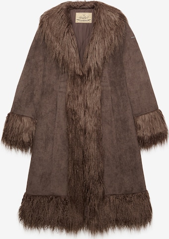 Superdry & Co Between-Seasons Coat 'Afghan' in Brown: front