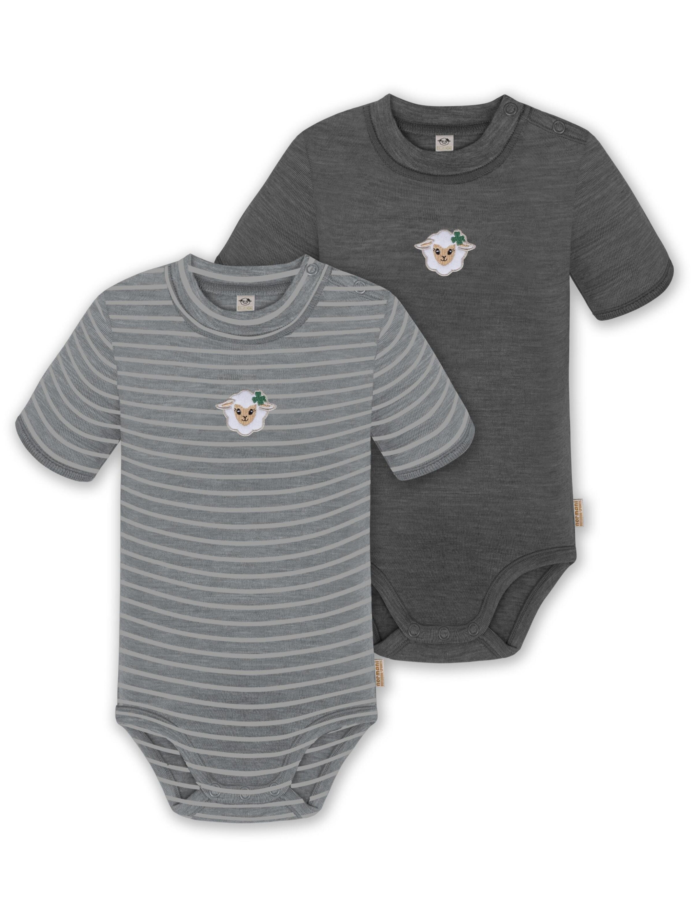 Barboteuse / body 'Tihoi' normani en gris : devant