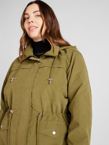 ONLY Carmakoma Tussenparka 'Starline Spring' in Groen