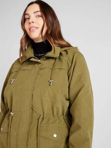 ONLY Carmakoma Between-Seasons Parka 'Starline Spring' in Green