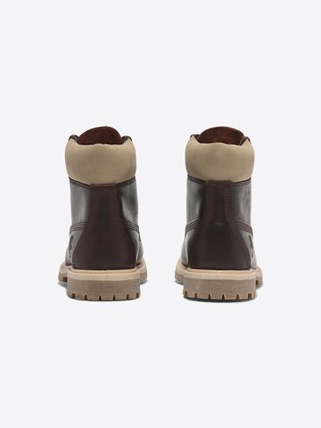 TIMBERLAND - Botines con cordones en rojo