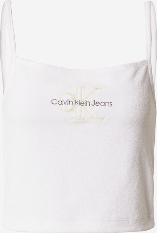 Calvin Klein Jeans Toppi värissä valkoinen: edessä
