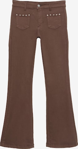 Pull&Bear Levenevä Farkut värissä ruskea: etupuoli