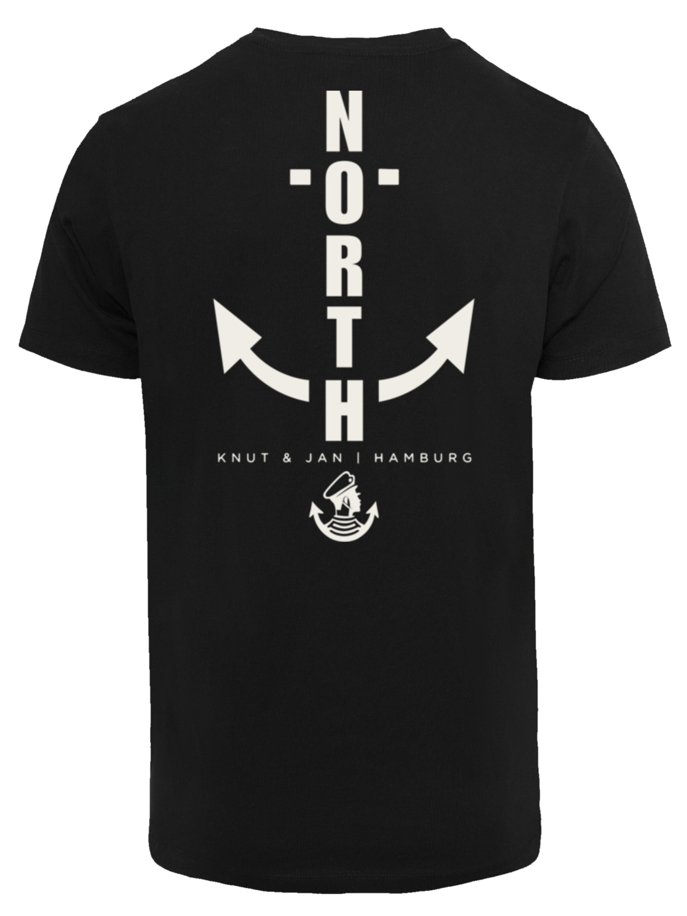 T-Shirt 'North Anchor' F4NT4STIC en noir