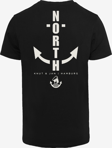 T-Shirt 'North Anchor' F4NT4STIC en noir