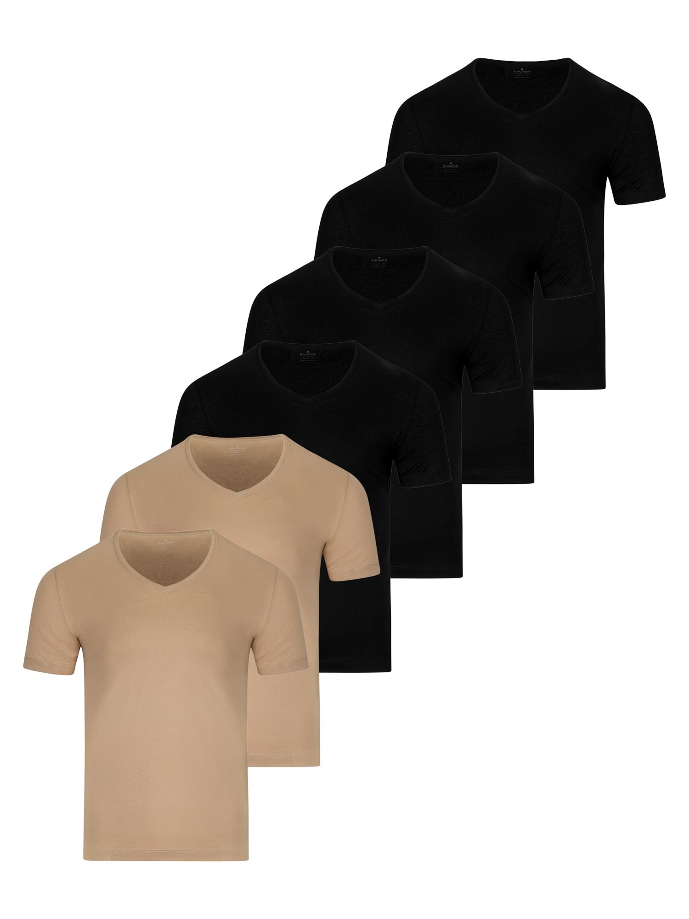Ragman Undershirt 'Basic' in Brown: front