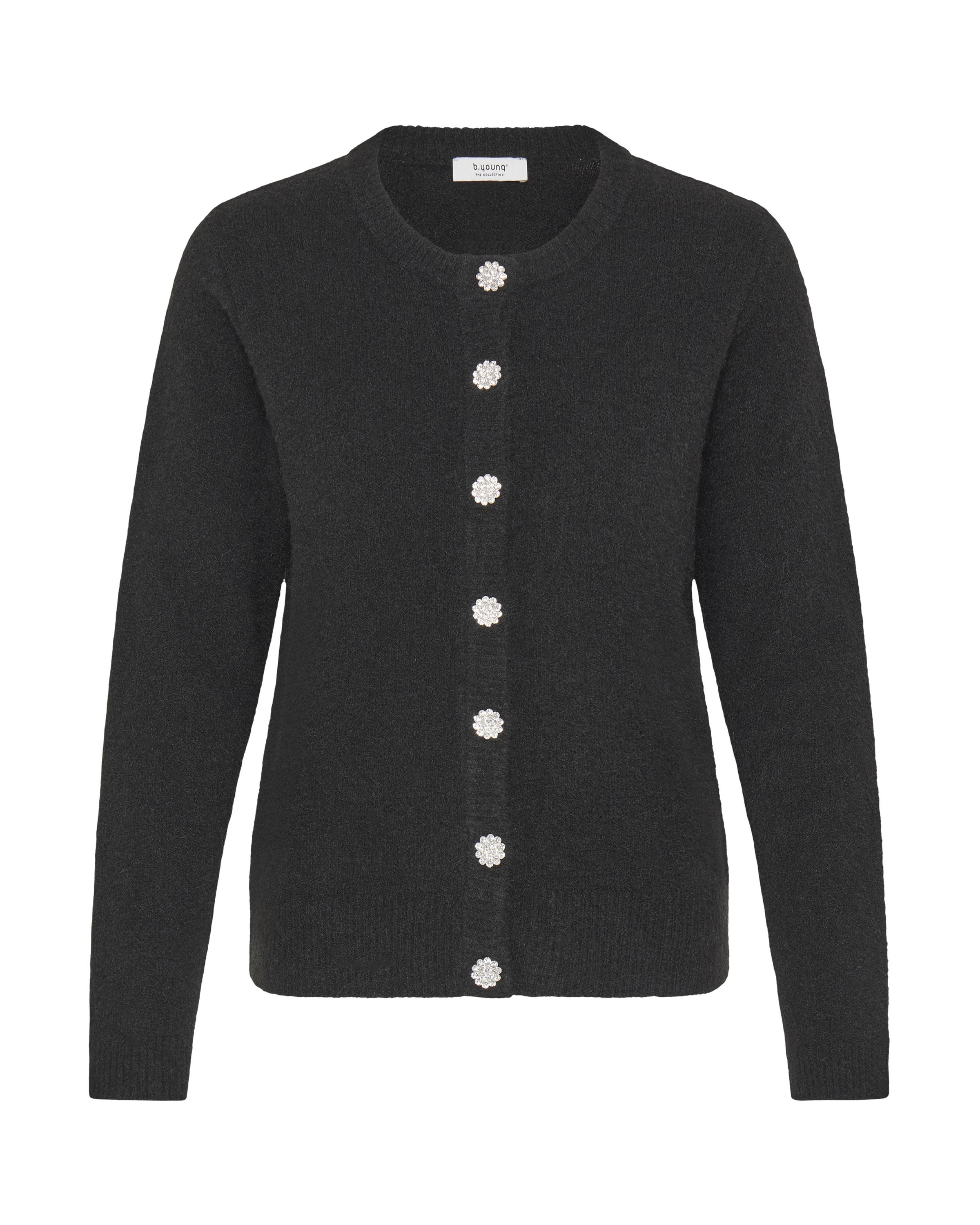 b.young Strickjacke 'MMINNA ' in Schwarz: Vorderseite