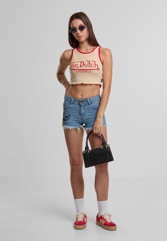 Von Dutch Originals Top 'Ashley' in Beige