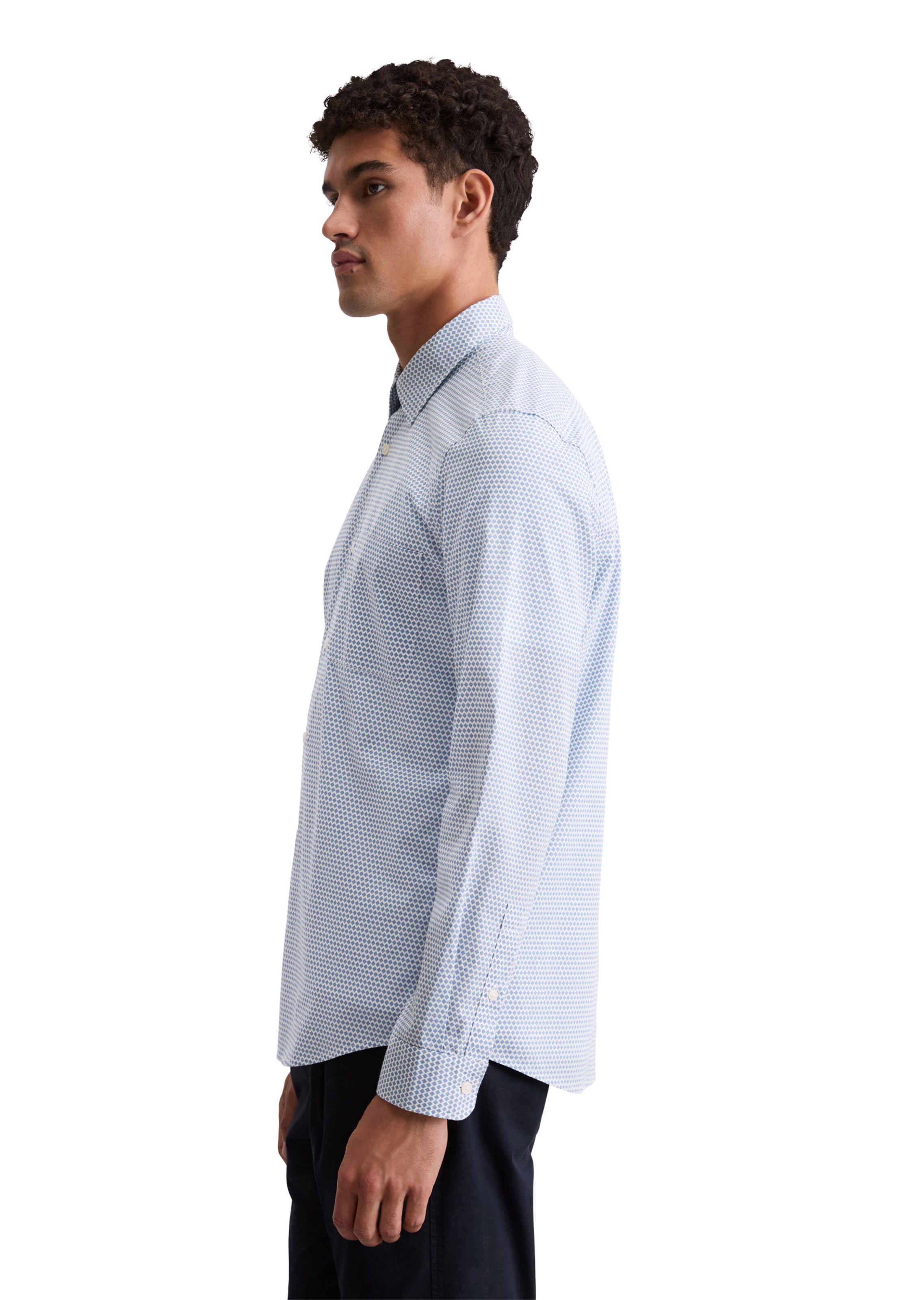 Marc O'Polo Regular fit Button Up Shirt in Blue