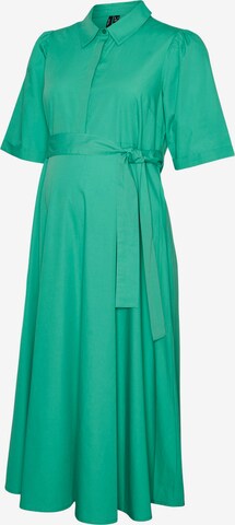 Vero Moda Maternity Shirt Dress 'Tathy' in Green: front