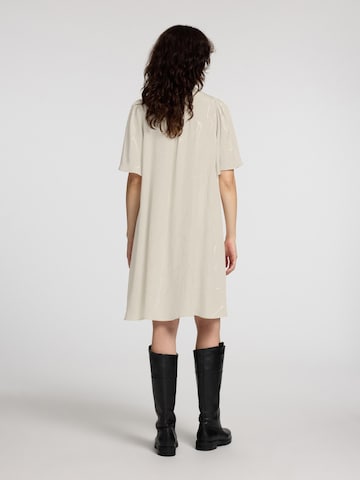 SELECTED - Vestido camisero en beige
