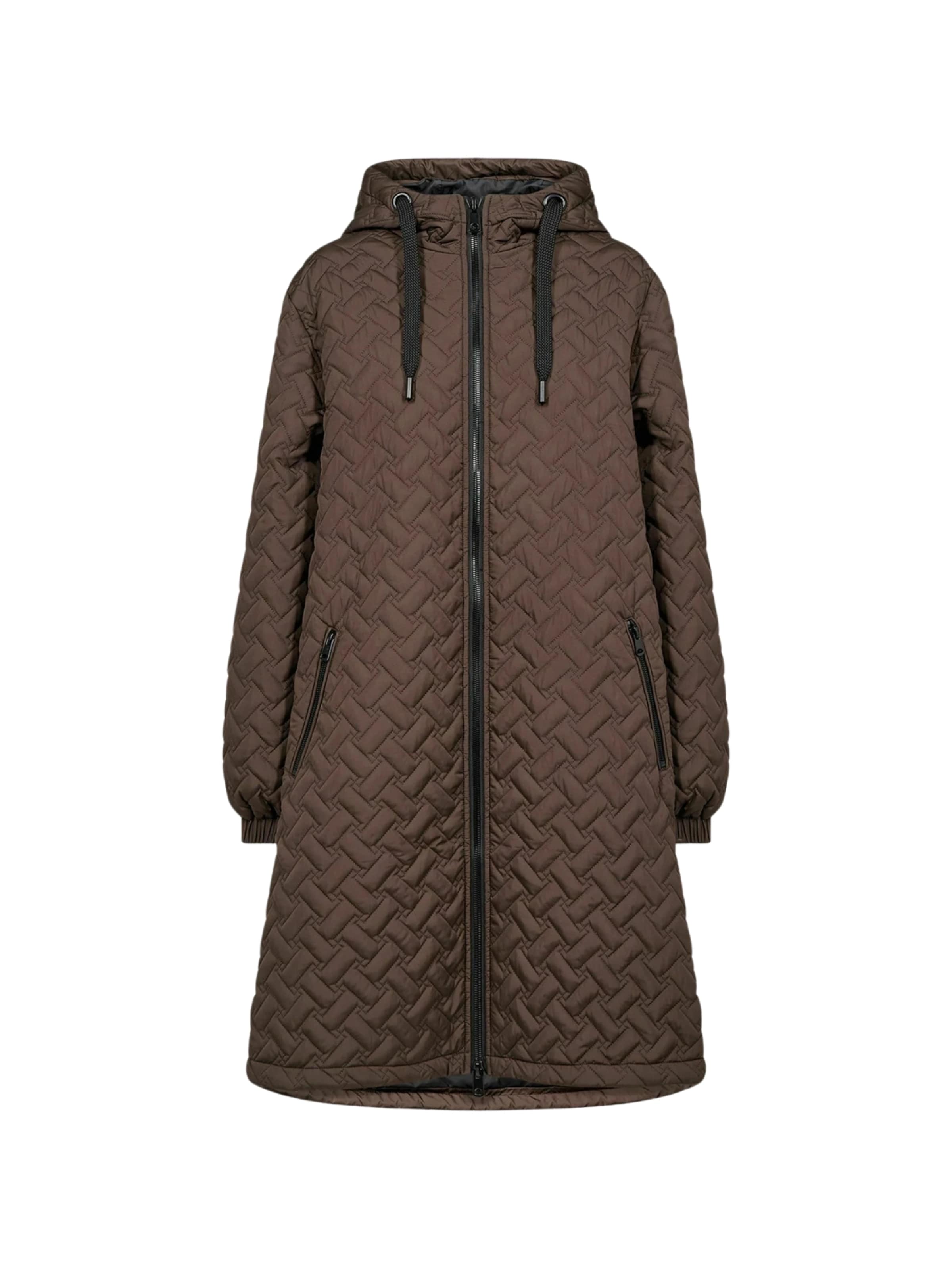 Manteau mi-saison 'FENYA' Soyaconcept en marron : devant