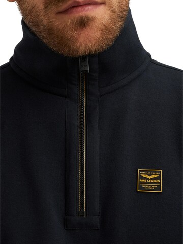 PME Legend Collegepaita 'Pullover with half-zip' värissä sininen