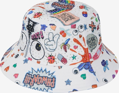Skrybėlaitė 'Pop Eyetheme' iš MYMO, spalva – ultramarino mėlyna (skaidri) / ryškiai raudona / juoda / balta, Prekių apžvalga