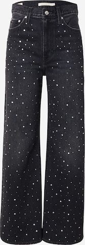 juoda LEVI'S ® Plačios klešnės Džinsai 'Ribcage Wide Leg ': priekis