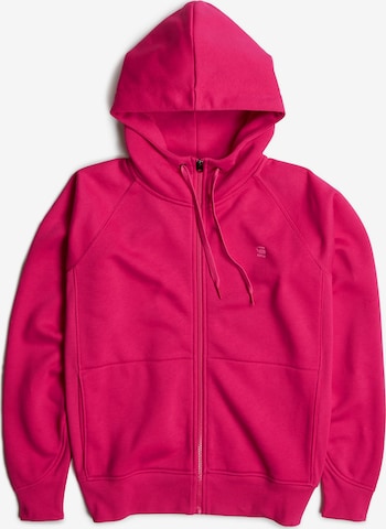 Giacca di felpa 'Premium Core 2.1' di G-STAR in rosa: frontale
