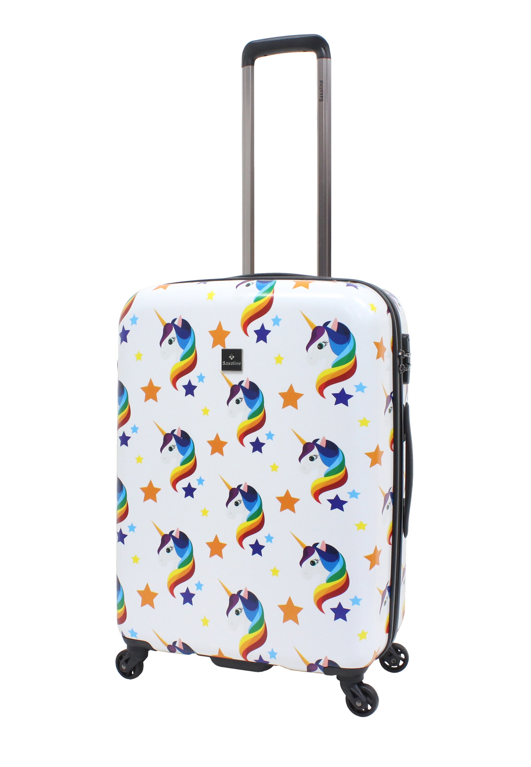 Saxoline Suitcase 'Unicorn' in White