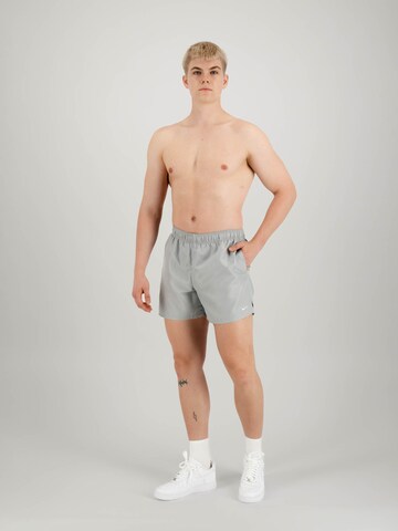 Nike Swim Regular Athletic Swim Trunks ' Essential  ' in Grey