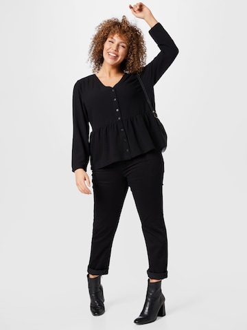 ABOUT YOU Curvy - Blusa 'Jayla' em preto