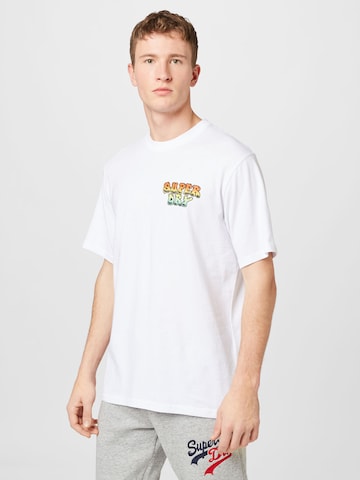 T-Shirt Superdry en blanc : devant