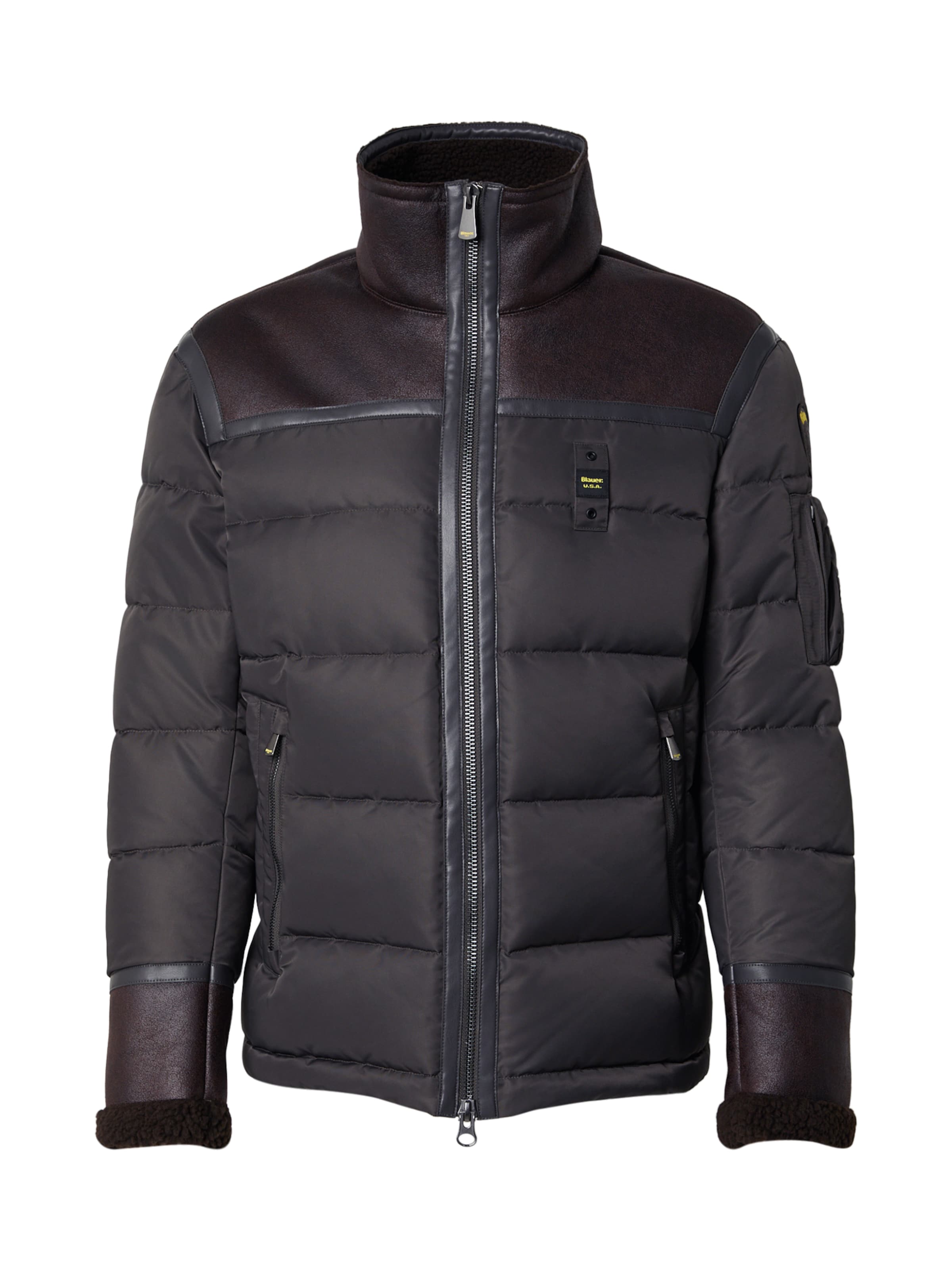 Blauer.USA Zimní bunda 'ORGAN' – šedá: přední strana