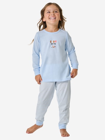 SCHIESSER - Pijama ' Horse World ' en azul: frente