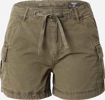 Superdry Regular Cargo Pants in Green: front