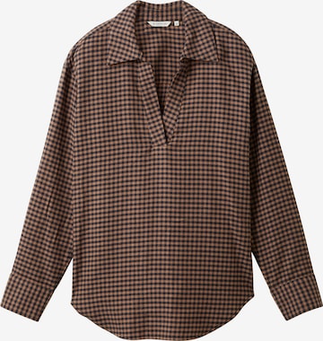 TOM TAILOR Blouse in Bruin: voorkant