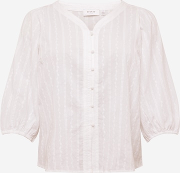 EVOKED - Blusa 'MILLAN' em branco: frente