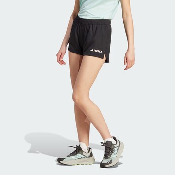 ADIDAS TERREX Regular Sportbroek in Zwart: voorkant