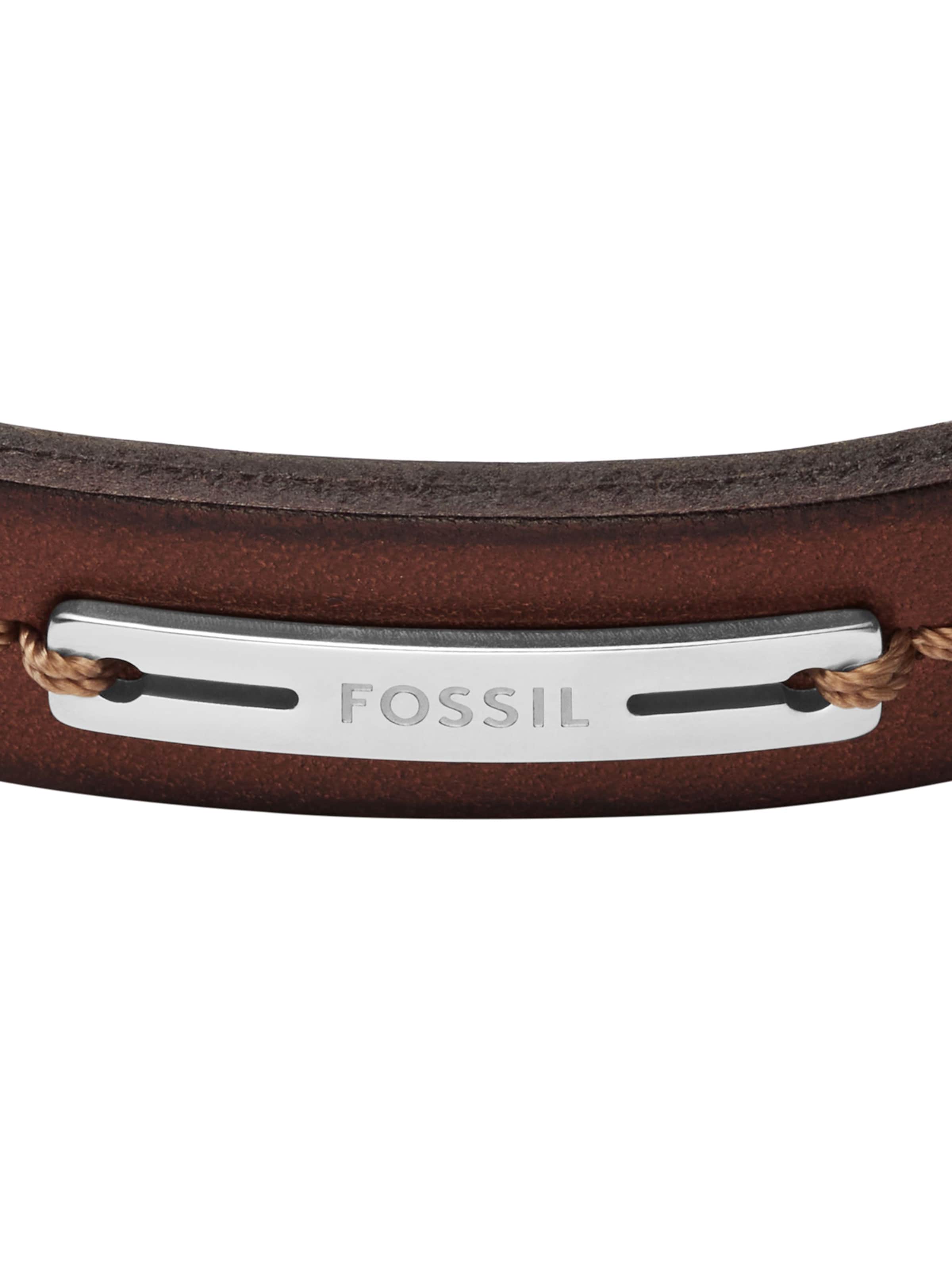 FOSSIL Náramek 'Machine' – hnědá