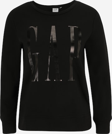 Sweat-shirt Gap Petite en noir : devant