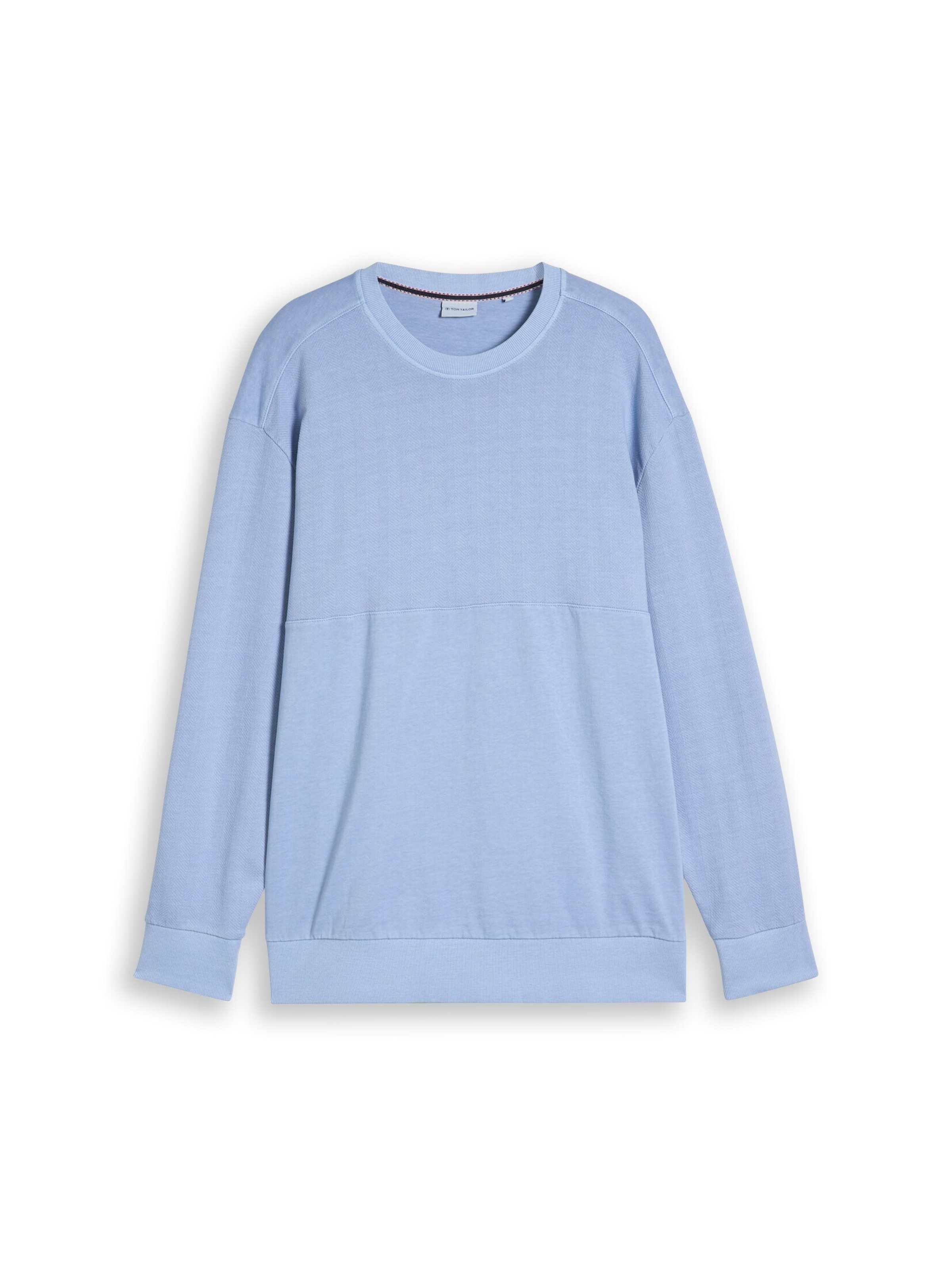 TOM TAILOR Men + Sweatshirt in Blauw: voorkant