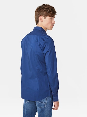 WE Fashion Slim fit Overhemd in Blauw