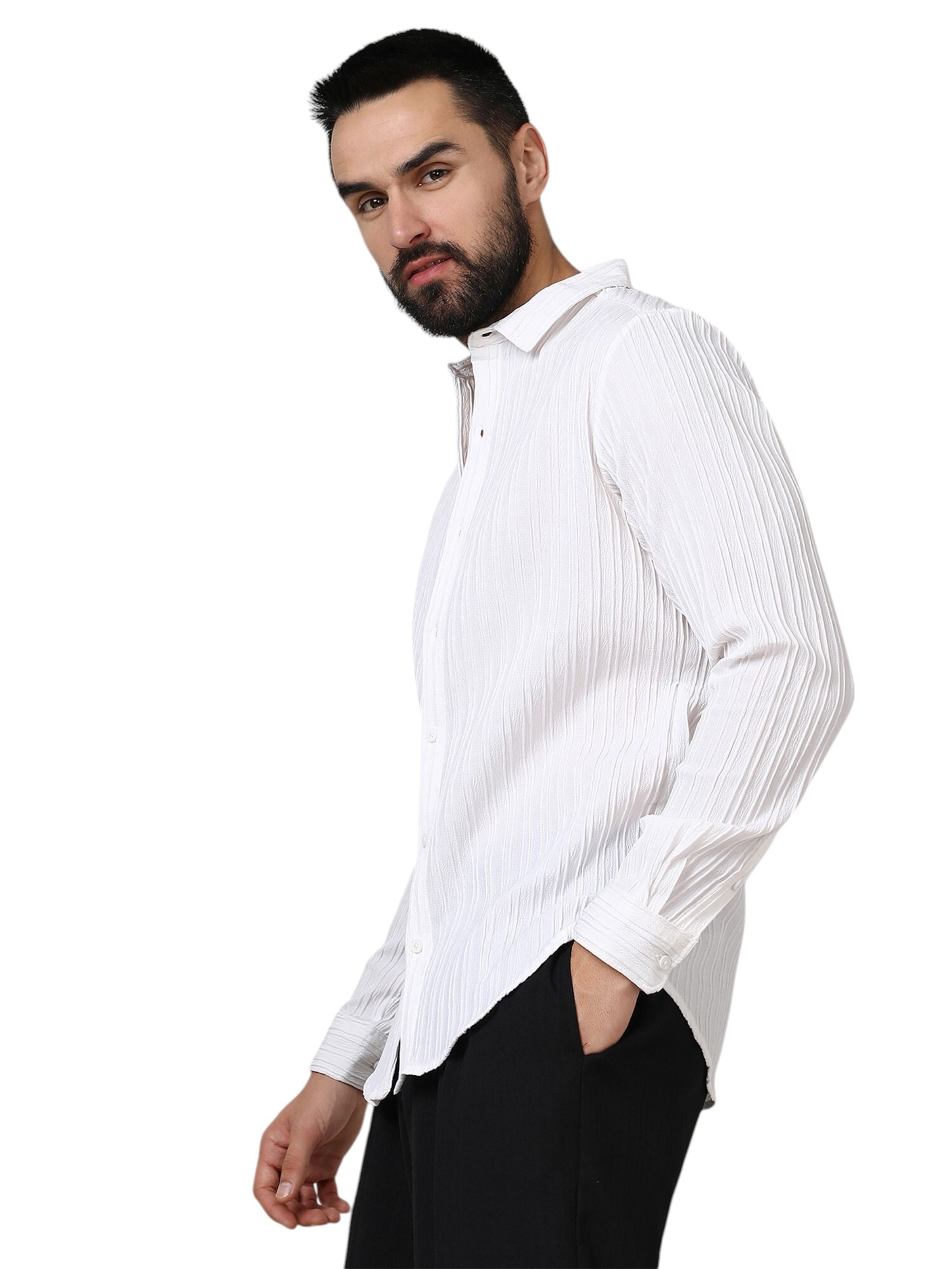 Campus Sutra Comfort Fit Πουκάμισο 'Suzy' σε λευκό