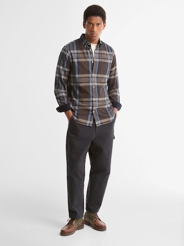 Barbour Regular fit Button Up Shirt 'Fortrose' in Brown