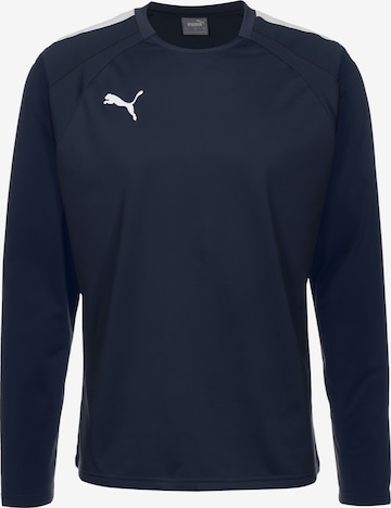 PUMA Athletic Sweatshirt in Blue: front