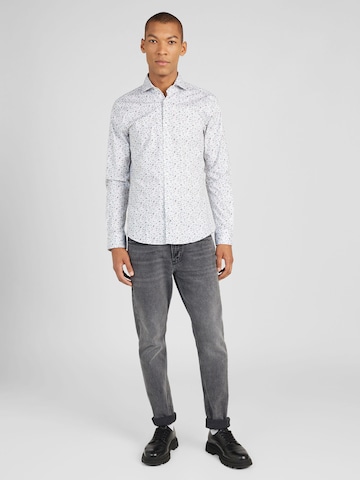 JOOP! - Ajuste estrecho Camisa 'Pai' en blanco