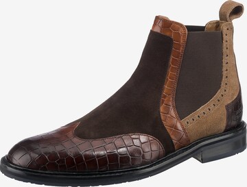 MELVIN & HAMILTON Chelsea Boots ' Logan 2 ' in Brown: front