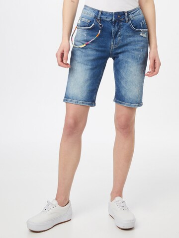 Goldgarn Regular Jeans 'Augusta' in Blau: Vorderseite