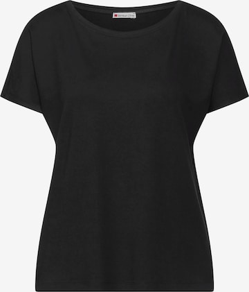 STREET ONE T-Shirt 'Crista' in Schwarz: predná strana