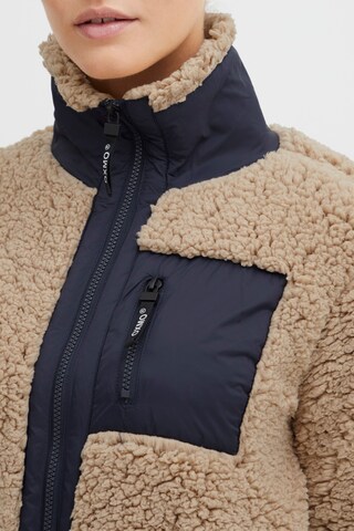 Oxmo Fleece Jacket in Beige